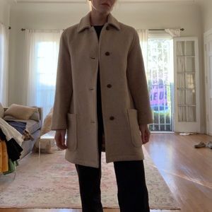 Vintage Burberry wool car coat